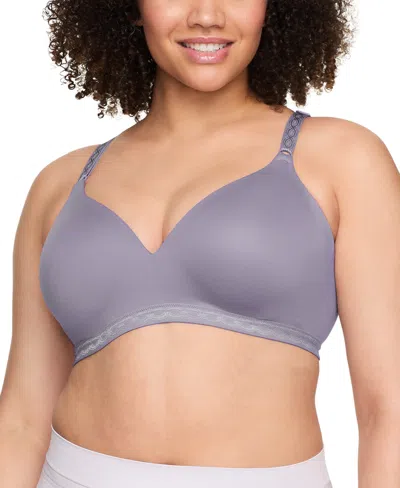 Warner's Cloud 9 Super Soft Wireless Lightly Lined Comfort Bra 1269 In Blue
