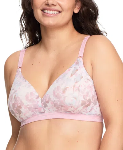 Warner's Warners Cloud 9 Super Soft Wireless Lightly Lined Comfort Bra 1269 In Pink
