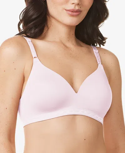 Warner's Cloud 9 Super Soft Wireless Lightly Lined Comfort Bra 1269 In Pink