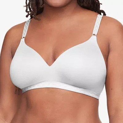 Warner's Cloud 9 Super Soft Wireless Lightly Lined Comfort Bra 1269 In White