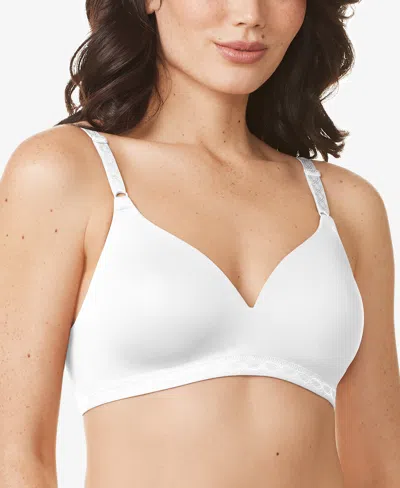 Warner's Cloud 9 Super Soft Wireless Lightly Lined Comfort Bra 1269 In White