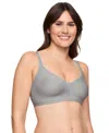 Warner's Warners Easy Does It Underarm-smoothing With Seamless Stretch Wireless Lightly Lined Comfort Bra Rm3 In Gray