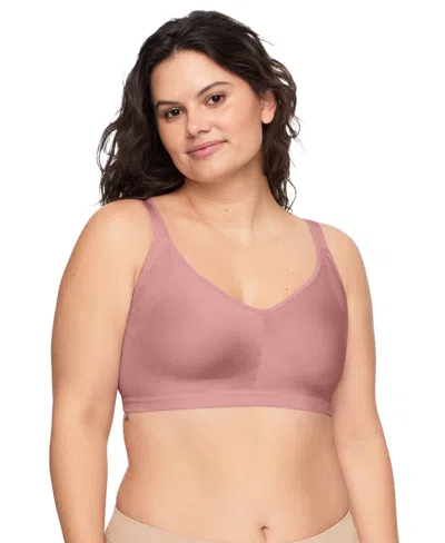 Warner's Warners Easy Does It Underarm-smoothing With Seamless Stretch Wireless Lightly Lined Comfort Bra Rm3 In Pink