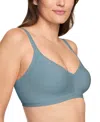 Warner's Warners Easy Does It Underarm-smoothing With Seamless Stretch Wireless Lightly Lined Comfort Bra Rm3 In Smoke