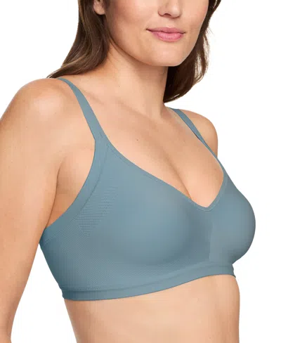 Warner's Warners Easy Does It Underarm-smoothing With Seamless Stretch Wireless Lightly Lined Comfort Bra Rm3 In Smoke