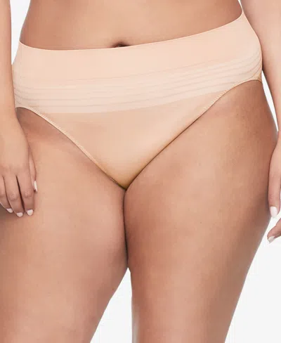 Warner's Warners No Pinching, No Problems Dig-free Comfort Waist Smooth And Seamless Hi-cut Rt5501p In Neutral