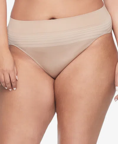Warner's Warners No Pinching, No Problems Dig-free Comfort Waist Smooth And Seamless Hi-cut Rt5501p In Gray