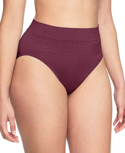 Warner's Warners No Pinching, No Problems Dig-free Comfort Waist Smooth And Seamless Hi-cut Rt5501p In Purple