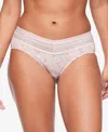 Warner's Warners No Pinching, No Problems Dig-free Comfort Waist With Lace Microfiber Hipster 5609j In Blush Petal