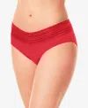 Warner's No Pinching No Problems Lace Hi-cut Brief Underwear 5109 In Brown Animal