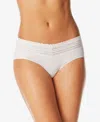 Warner's Warners No Pinching, No Problems Dig-free Comfort Waist With Lace Microfiber Hipster 5609j In Butter Scotch Dot (nude Dot 1)
