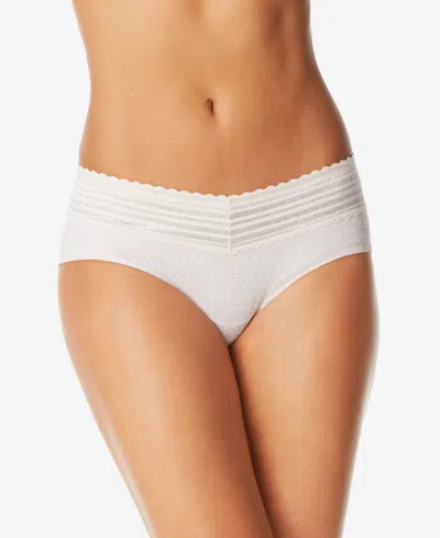WARNER'S WARNERS NO PINCHING, NO PROBLEMS DIG-FREE COMFORT WAIST WITH LACE MICROFIBER HIPSTER 5609J