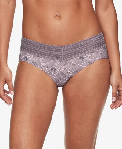 Warner's Warners No Pinching, No Problems Dig-free Comfort Waist With Lace Microfiber Hipster 5609j In Nirvana Fine Lines