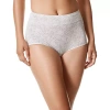 Warner's No Pinching No Problems Digfree Comfort Waist Microfiber Brief 5738 In Gray