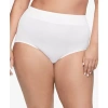 Warner's No Pinching No Problems Digfree Comfort Waist Microfiber Brief 5738 In White