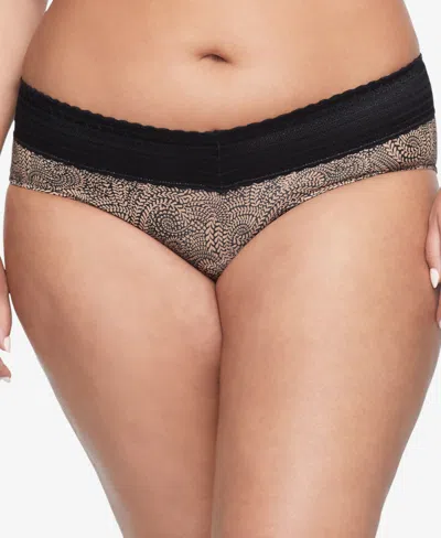 Warner's No Pinching No Problems Lace Hipster Underwear 5609j In Black