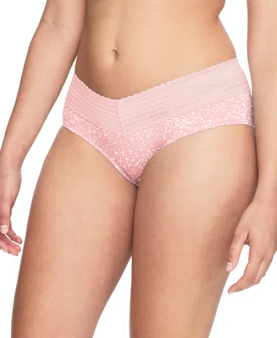 Warner's No Pinching No Problems Lace Hipster Underwear 5609j In Pink