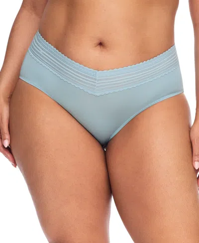 Warner's No Pinching No Problems Lace Hipster Underwear 5609j In Blue