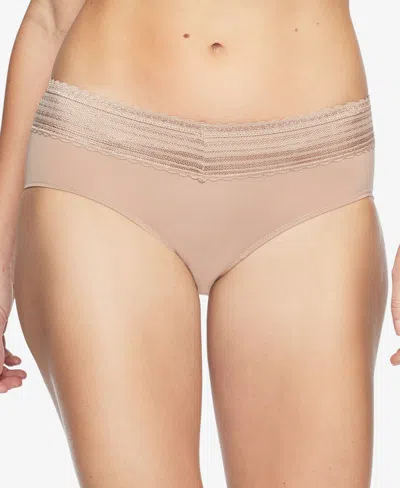 Warner's No Pinching No Problems Lace Hipster Underwear 5609j In Brown