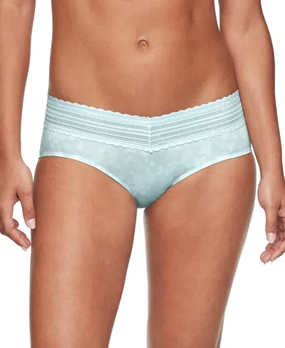 Warner's No Pinching No Problems Lace Hipster Underwear 5609j In Green