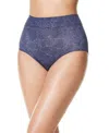 Warner's Warners No Pinching No Problems Tailored Brief 5738 In Blue Boho