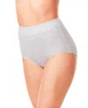 Warner's Warners No Pinching No Problems Tailored Brief 5738 In Platinum Floral Print