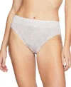 Warner's Warners No Pinching No Problems Tailored Hi-cut 5138 In White Nude Swirl Print
