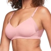 Warner's No Side Effects Underarm And Back-smoothing Comfort Wireless Lift T-shirt Bra Rn2231a In Pink
