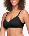 Warner's Warners No Side Effects Underarm And Back-smoothing Comfort Wireless Lift T-shirt Bra Rn2231a In Pinot Noir