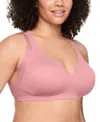 WARNER'S WARNERS NO SIDE EFFECTS UNDERARM AND BACK-SMOOTHING COMFORT WIRELESS LIGHTLY LINED T-SHIRT BRA RA223