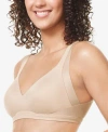 Warner's Warners No Side Effects Underarm And Back-smoothing Comfort Wireless Lightly Lined T-shirt Bra Ra223 In Butterscotch (nude 5)