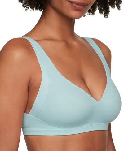 Warner's Warners No Side Effects Underarm And Back-smoothing Comfort Wireless Lightly Lined T-shirt Bra Ra223 In Summer Sky