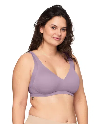 Warner's Warners No Side Effects Underarm And Back-smoothing Comfort Wireless Lightly Lined T-shirt Bra Ra223 In Gray