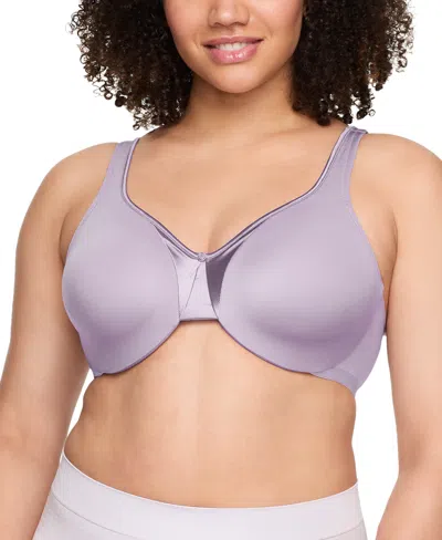 Warner's Warners Signature Support Cushioned Underwire For Support And Comfort Underwire Unlined Full-coverag In Purple