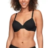 Warner's T-shirt Underwire Full Coverage Bra Wr1593 In Black