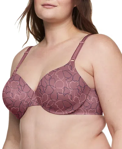 Warner's Warners This Is Not A Bra Cushioned Underwire Lightly Lined T-shirt Bra 1593 In Chalk Floral + Deco Rose