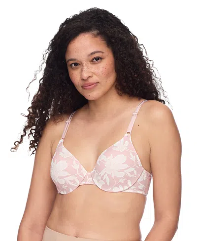 Warner's Warners This Is Not A Bra Cushioned Underwire Lightly Lined T-shirt Bra 1593 In Pink