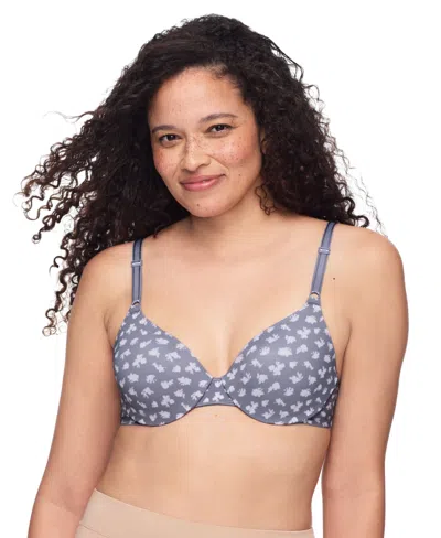 Warner's Warners This Is Not A Bra Cushioned Underwire Lightly Lined T-shirt Bra 1593 In Gray