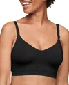 Warner's Women's Easy Does It Seamless Longline Bra Rm5501a In Black