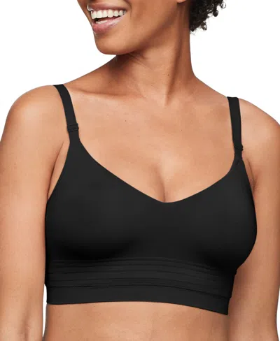 Warner's Women's Easy Does It Seamless Longline Bra Rm5501a In Black