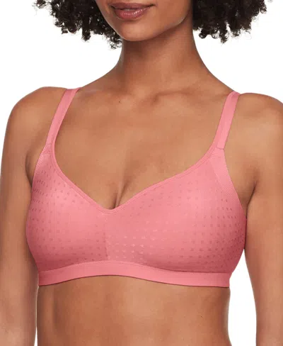 Warner's Women's Easy Does It Underarm-smoothing Wireless Lightly Lined Comfort Bra Rm3911f In Pink