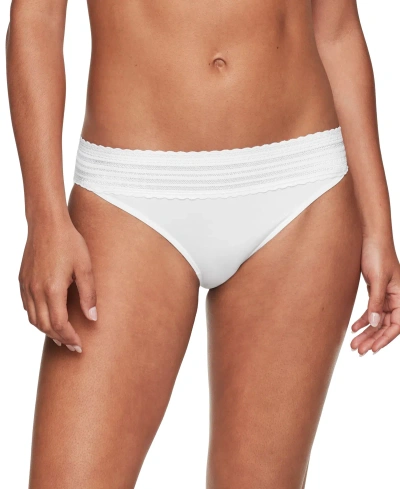 Warner's Women's No Pinching, No Problems Lace Bikini Underwear 5509 In White
