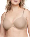 Warner's Warners Women's No Side Effects Seamless Comfort Underwire T-shirt Bra Ra3061a In Toasted Almond