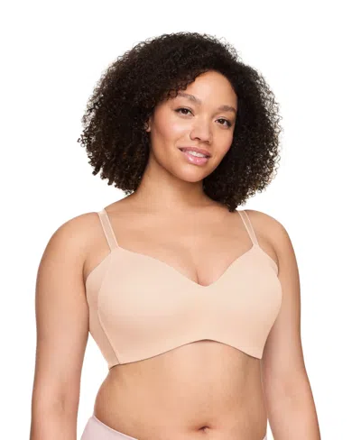 Warner's Women's No Side Effects Underarm-smoothing Wireless Bra Rm3061a In Neutral