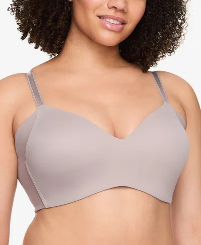 Warner's Women's No Side Effects Underarm-smoothing Wireless Bra Rm3061a In Smoke