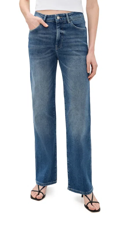 Warp & Weft 90's Straight Jeans Authentic Blues