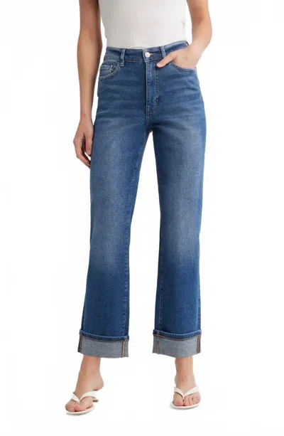 WARP & WEFT ASE HIGH WAIST STRAIGHT LEG JEAN IN WESTWOOD