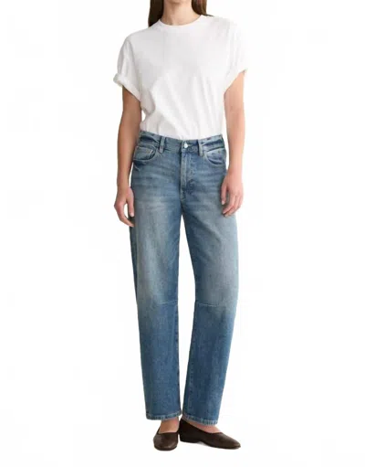 Warp & Weft Bna Soft Curve Barrel Jeans In Sadie In Blue
