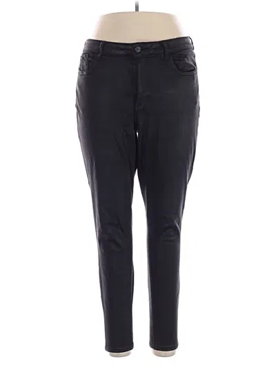 Pre-owned Warp & Weft Casual Pants In Black
