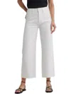 Warp & Weft Icn Cropped Wide Leg Jeans In Optic White In White
